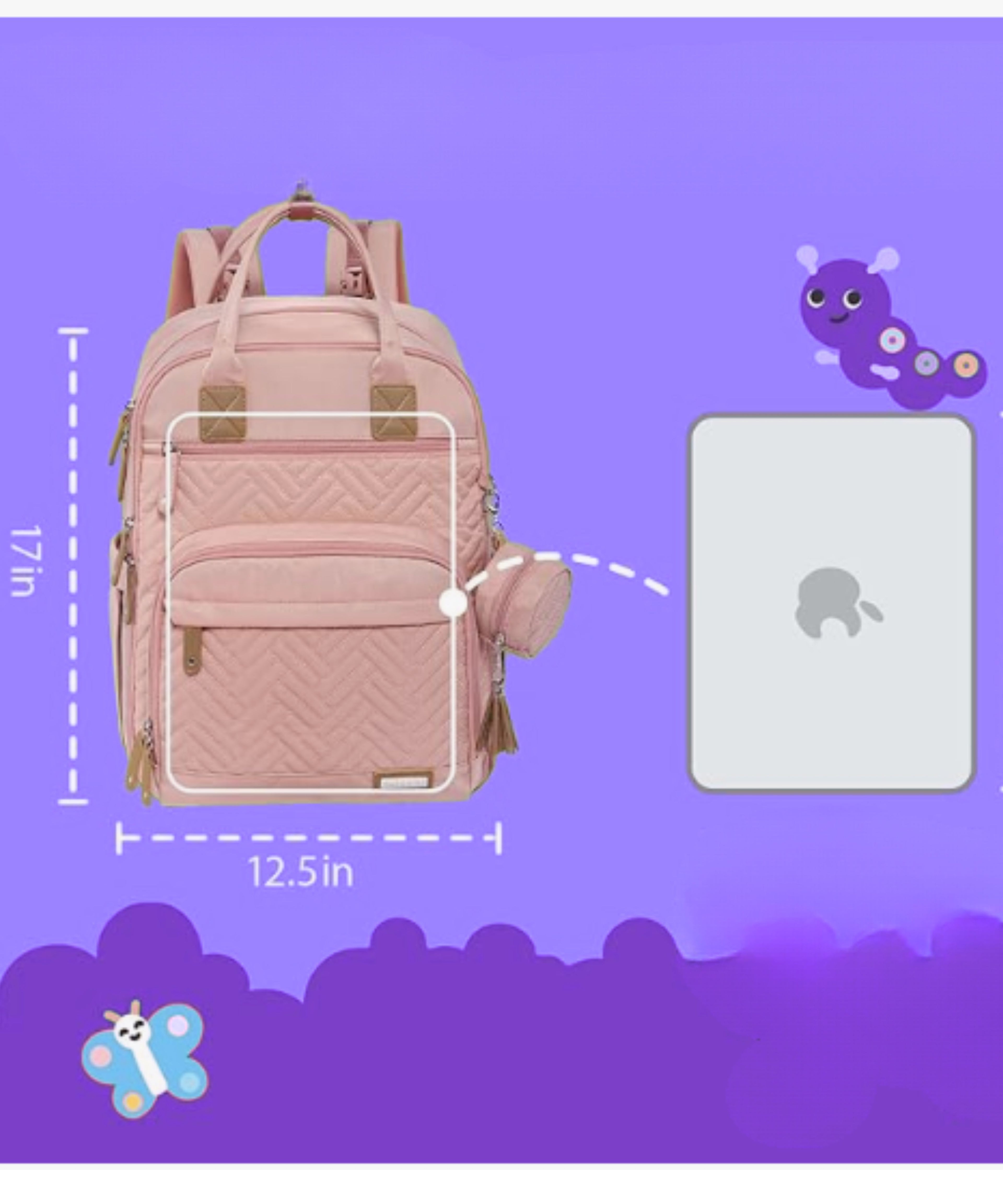 Diaper Bag Backpack, iniuniu Large Baby Bags